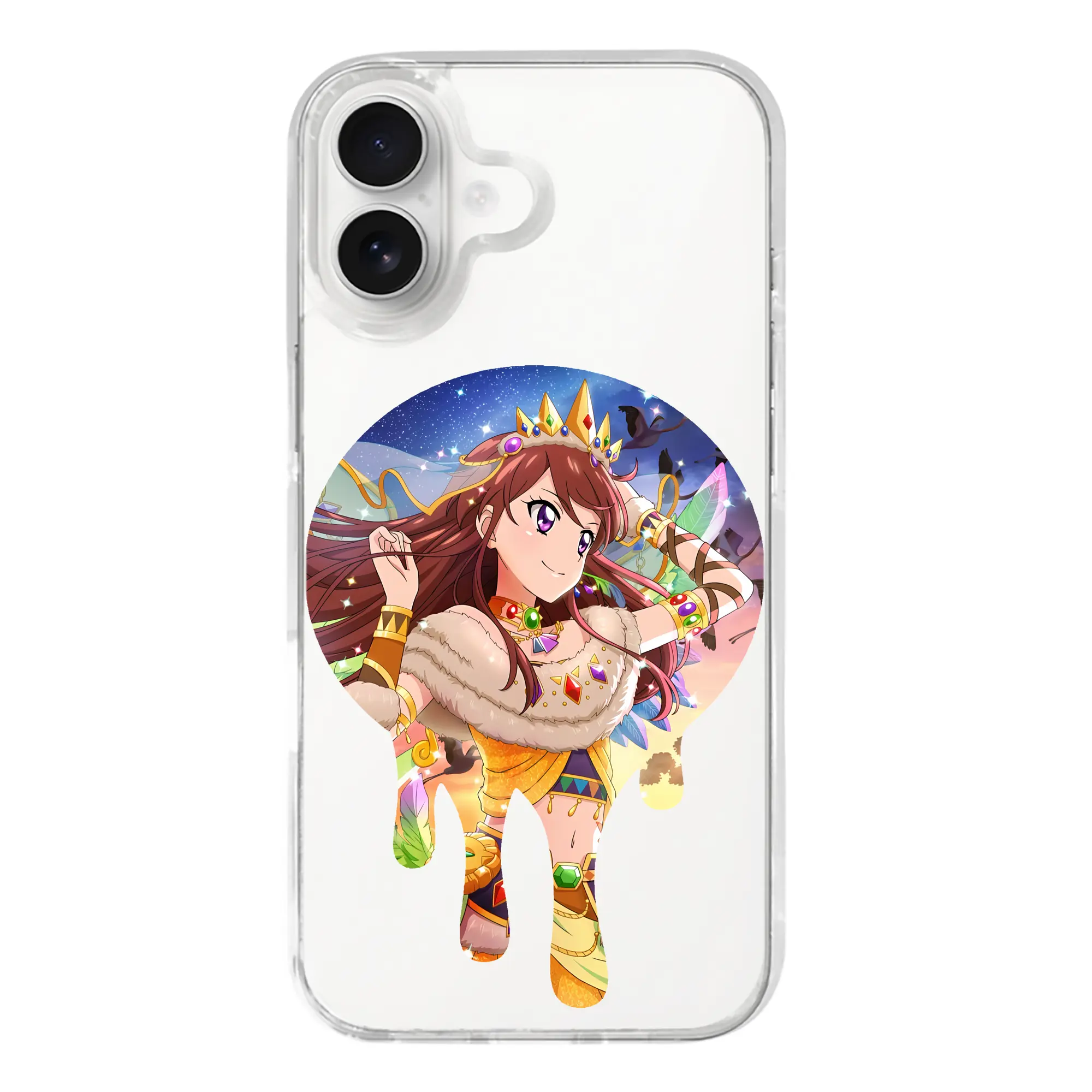 アイカツ グッズ 紫吹 蘭 - iPhone 17シリーズ 透明スマホケース – 薄型・耐衝撃・精密フィット保護カバー